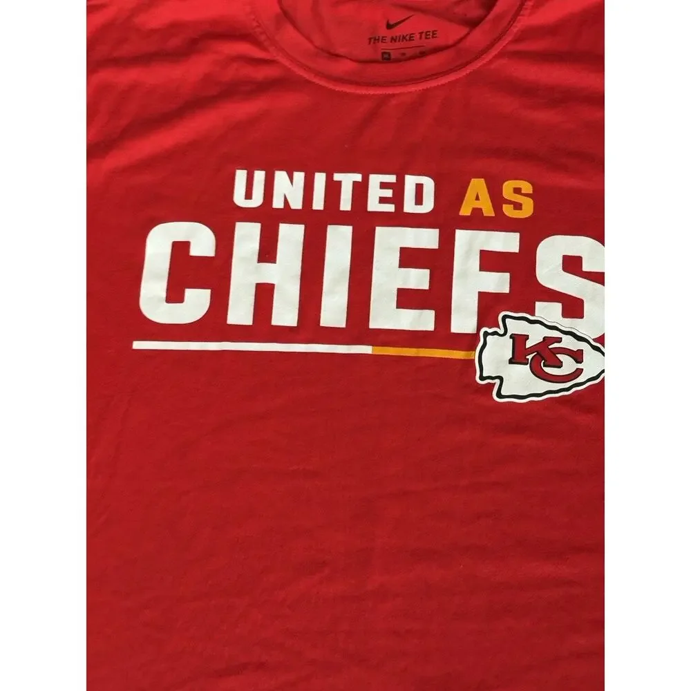 Nike Dri-Fit Kansas City Chiefs Shout Out Shirt Mens XL Red NFL Short Sleeve